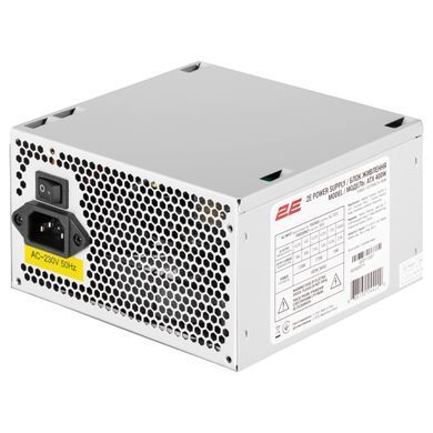 2E Корпус TeamX TMX03 с БП 2E ATX400W 2xUSB2.0, 1x80мм, VGA 220мм, mATX, чёрный 2E-TMX03 фото
