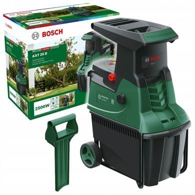 Bosch Измельчитель садовый AXT 25 D 2500 Вт, 40мм, 31.3кг, фреза, низкошумный 0.600.803.103 фото