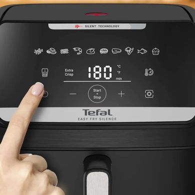Tefal Мультипіч Tefal Easy Fry Silence XXL, 1800Вт, чаша-7л, сенсорне керув., 10 програм, пластик, чорний EY8428E0 фото