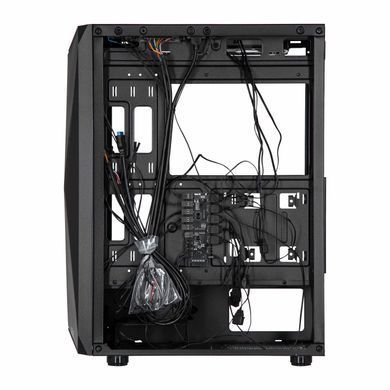 2E Gaming Корпус Aruba G3313W, без БЖ 1xUSB3.0, 2xUSB2.0, 5x120мм ARGB, VGA 300мм, LCS ready, HUB, TG Side Panel, ATX, чорний 2E-G3313B фото