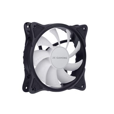 2E Gaming Корпусний вентилятор F120IR-ARGB, 120мм, 1200rpm, 3pin, 3pin +5VARGB, 25.3dBa, чорний 2E-F120IR-ARGB фото
