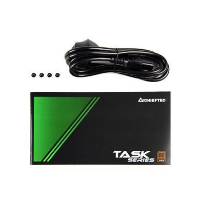Chieftec Блок живлення Task (700W), >85%, 80+ Bronze, 120мм, 1xMB 24pin(20+4), 1xCPU 8pin(4+4), 3xMolex, 6xSATA, 2xPCIe 8pin(6+2) TPS-700S фото