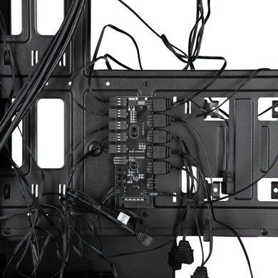 2E Gaming Корпус Aruba G3313W, без БЖ 1xUSB3.0, 2xUSB2.0, 5x120мм ARGB, VGA 300мм, LCS ready, HUB, TG Side Panel, ATX, чорний 2E-G3313B фото