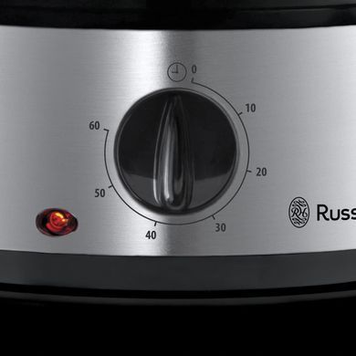 Пароварка Russell Hobbs Cook@Home, 800Вт, механічне керування, пластик, білий 19270-56 фото