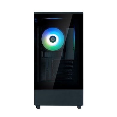 Zalman Корпус P10 без БП, 1xUSB3.0, 1xUSBType-C, 1x120мм ARGB, VGA 384мм, LCS ready, TG Side Panel, mATX, чорний P10BLACK фото