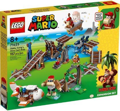LEGO Конструктор Super Mario Поїздка у вагонетці Дідді Конґа. Додатковий набір 71425 фото