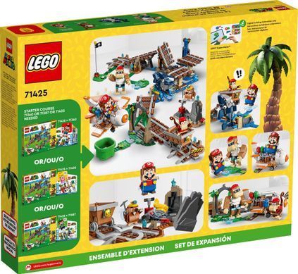 LEGO Конструктор Super Mario Поїздка у вагонетці Дідді Конґа. Додатковий набір 71425 фото