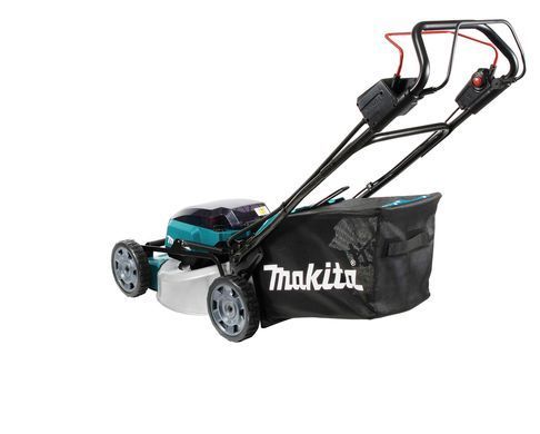 Makita Газонокосарка акумуляторна DLM462Z самохідна, LXT 36В (18+18В), 46 см, 60 л, 39 кг, 20-100мм, мульчір-е, 2.5-5 км/год, до 1900 м2, SOLO DLM462Z фото