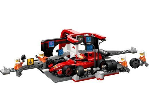 LEGO Конструктор LEGO City Піт-стоп і піт-екіпаж F1 з болідом Ferrari 60443 фото