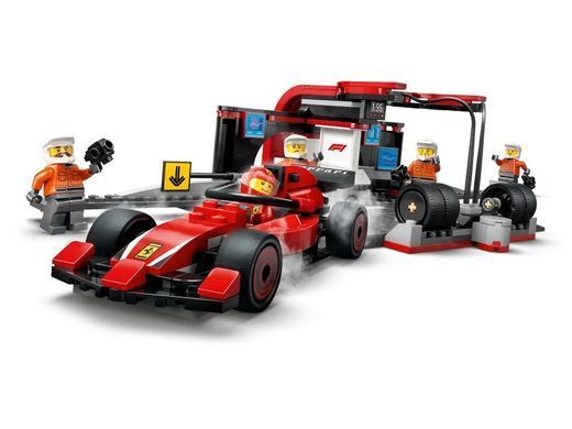 LEGO Конструктор LEGO City Піт-стоп і піт-екіпаж F1 з болідом Ferrari 60443 фото