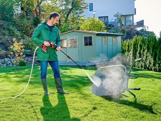 Einhell Мойка аккумуляторная HYPRESSO 18/24-1 Li - Solo, PXC, 18В, до 24 бар, 240 л/мин, самовсасывание, 2.1 кг (без АКБ и ЗУ) 4140135 фото