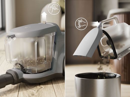 Electrolux container VC, 850W, dust cont -2l, HEPA12, 3 nozzles, grey EL51A2UG фото