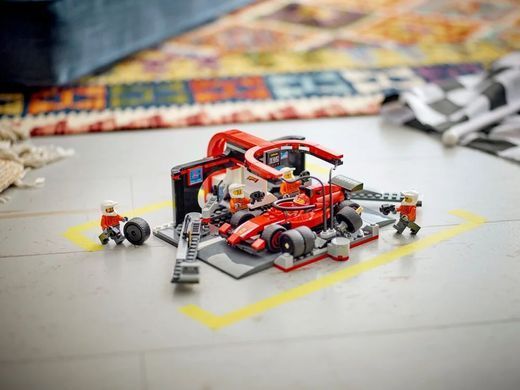 LEGO Конструктор LEGO City Піт-стоп і піт-екіпаж F1 з болідом Ferrari 60443 фото
