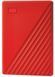 WD Портативный жесткий диск 4TB USB 3.2 Gen 1 My Passport Красный 1 - магазин Coolbaba Toys