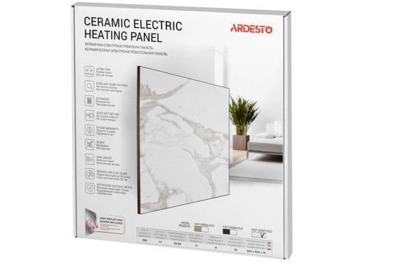 ARDESTO HCP-395[Керамическая электронагревательная панель HCP-395WT-ECO белый, до 8 м2, 60 х 60 см] HCP-395WT-ECO фото