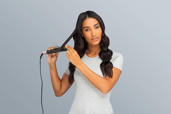 Remington Выпрямитель Curl&Straight Confidence, 47Вт, темп.режимов-5, 150-230С, дисплей, керамика, черный S6606 фото