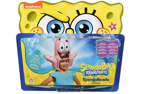 Игрушка-головной убор SpongeBob SpongeHeads Patrick EU690602 фото