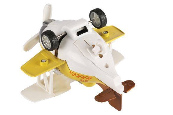 Літак металевий інерційний Same Toy Aircraft жовтий SY8016AUt-1 фото