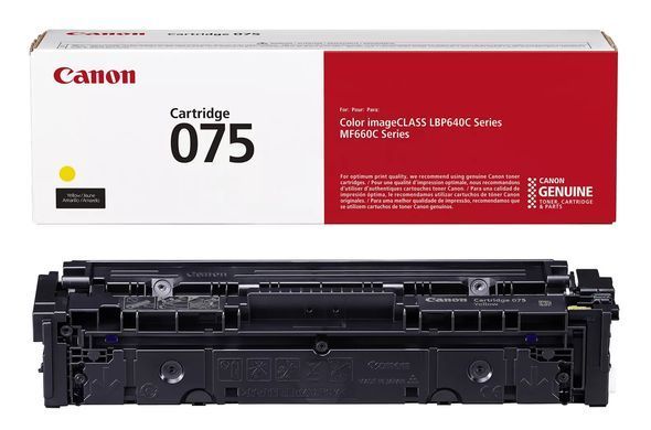 Canon Картридж Canon 075Y MF664Cdw/MF667Cdw/LBP646Cdw/LBP647Cdw Yellow (1300 стор.) 6362C002 фото
