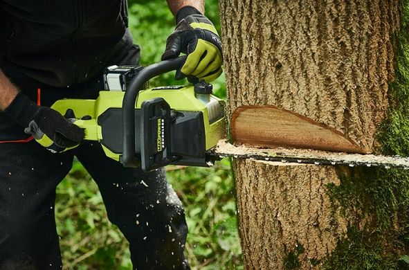 Ryobi Пила цепная аккумуляторная RY36CSX50A-0, 36В MAX POWER, шина 50см Oregon, бесщеточная, 18.5м/с, без АКБ и ЗП 5133006242 фото