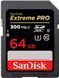 SanDisk Карта пам'яті SanDisk SD 64GB C10 UHS-II U3 R280/W100MB/s Extreme Pro V60 1 - магазин Coolbaba Toys