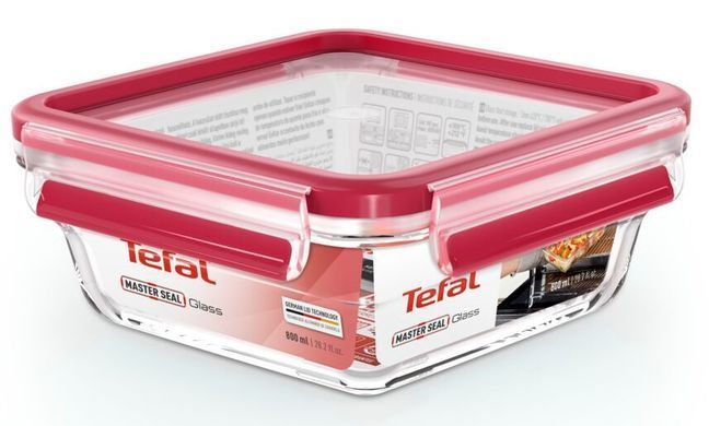 Tefal Форма универсальная с крышкой MASTERSEAL GLASS 800 мл стекло N1041410 фото