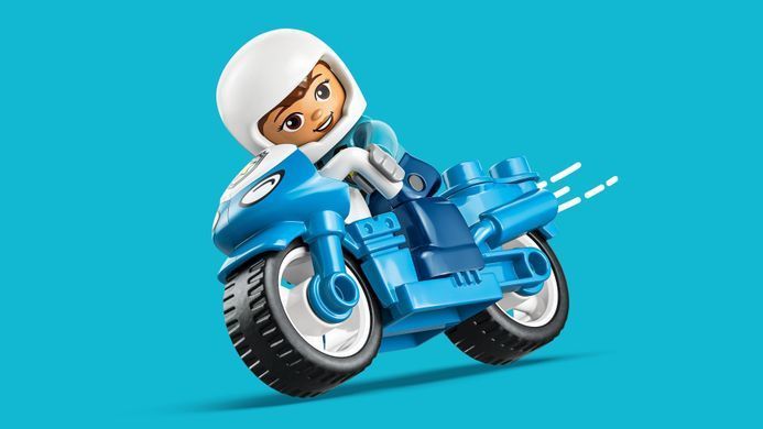 LEGO Конструктор LEGO DUPLO Town Синій поліцейський мотоцикл 10471 фото