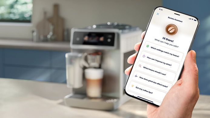 Philips Кавомашина Philips Series 8000 Cafe Aromis, 1.9л, зерно+мелена, автомат.капуч, дисплей, авторецептів -54, срібний EP8757/20 фото