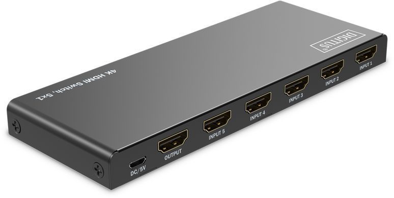 Digitus Відеокомутатор DIGITUS UHD HDMI (INx5 - OUTx1), 4K DS-55332 фото