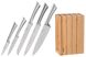 Набір ножів Ardesto Black Mars 6 пр., нержавіюча сталь, бамбуковий блок 3 - магазин Coolbaba Toys