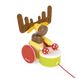 Іграшка-каталка Janod Лось з барабаном 2 - магазин Coolbaba Toys