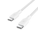 Belkin Кабель заряджання/синхронізації USB-С > USB-С 3м, 100Вт, плетений, білий 4 - магазин Coolbaba Toys