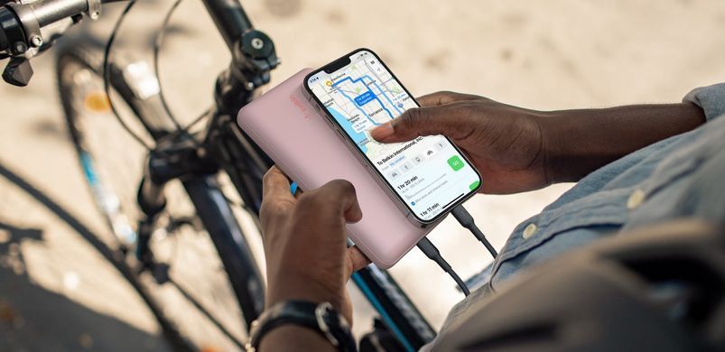 Belkin Акумулятор портативний літій-іонний Power Bank 20000мА&middot;год, 15Вт, 2хUSB-A/USB-C, рожевий BPB012BTRG фото