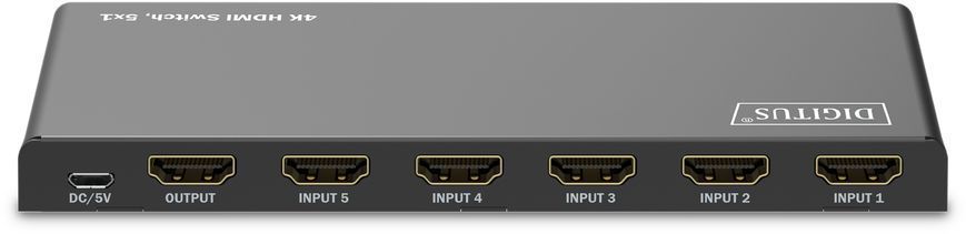 Digitus Відеокомутатор DIGITUS UHD HDMI (INx5 - OUTx1), 4K DS-55332 фото