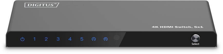Digitus Відеокомутатор DIGITUS UHD HDMI (INx5 - OUTx1), 4K DS-55332 фото