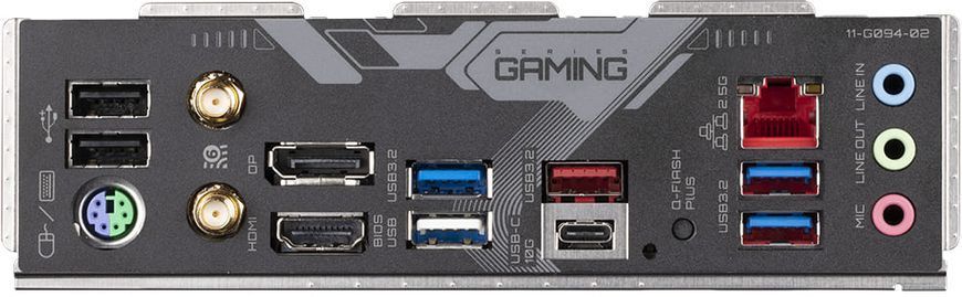 Gigabyte Материнська плата B650 GAMING X AX V2 sAM5 B650 4xDDR5 M.2 HDMI DP ATX B650_GAMING_X_AX_V2 фото