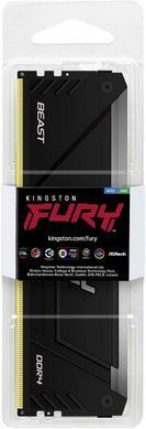 Kingston Память ПК Kingston DDR 16GB 3600 FURY Beast RGB KF436C18BB2A/16 фото