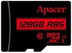 Карта пам'яті Apacer microSD 128GB C10 UHS-I R85MB/s + SD AP128GMCSX10U5-R фото