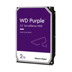 WD Жесткий диск 2TB 3.5" 256MB SATA Purple Surveillance WD23PURZ фото