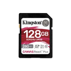 Kingston Карта пам'яті SD 128GB C10 UHS-II U3 R280/W100MB/s SDR2V6/128GB фото