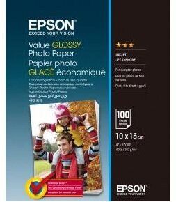 Папір Epson 100mmx150mm Value Glossy Photo Paper 100 арк. C13S400039 фото