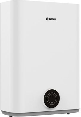 Bosch Водонагреватель электр. плоский слим Tronic 3500, 80 л, 1,5 кВт, ун. монтаж, эл. упр-ние, B, белый
