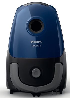 Пилосос Philips мішковий PowerGO, 750Вт, 3л, НЕРА, синій FC8240/09 фото