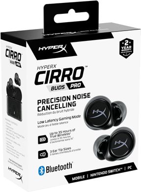 HyperX Гарнітура Cirro Buds Pro TWS WL USB-A Black 727A5AA фото