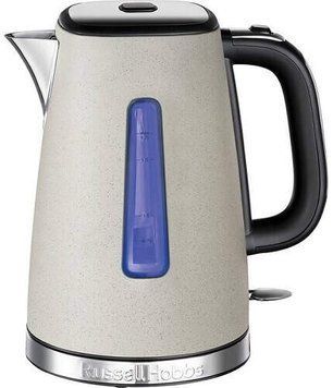 Russell Hobbs Электрочайник Luna Stone, 1.7л, металл, под камень, бежевый 26960-70 фото