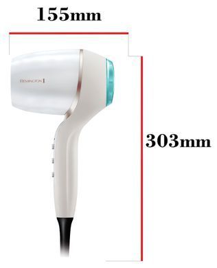 Remington Фен HYDRAluxe PRO, 2200Вт, 3 режими, дифузор, іоніз-я, хол. обдув, білий EC9001 фото
