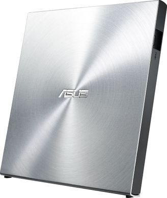 ASUS Привід оптичний портативний ASUS SDRW-08U5S-U DVD+-R/RW burner USB2.0 срібло Retail Box Slim 90DD0112-M29000 фото