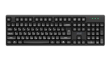 2E Клавіатура мембранна KS131 104key, USB-A, EN/UK, чорний 2E-KS131UB_UA фото