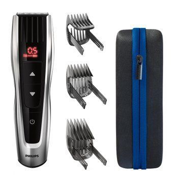 Philips Машинка для стрижки Series 9000, акум., роторный мотор, насадок-3, кейс, сталь, чорно-серый HC9420/15 фото