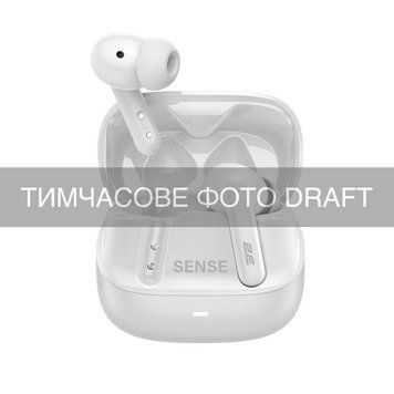 2E Навушники TWS Sense, BT 5.4, ANC, IPX4, SBC, 6Mic, Touch control, білий 2E-EBTWS6WT фото